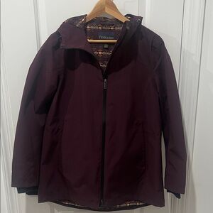 Pendleton Deep‎ Purple Hooded Jacket, Size Medium